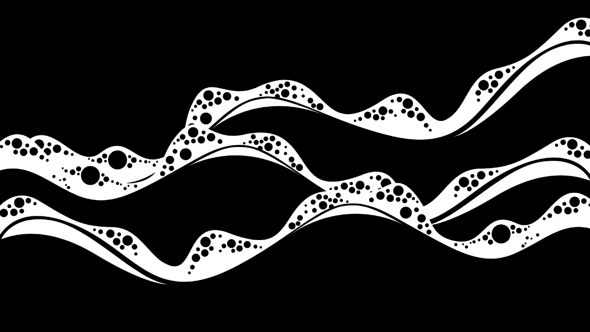 Free Black And White Ocean Background Template
