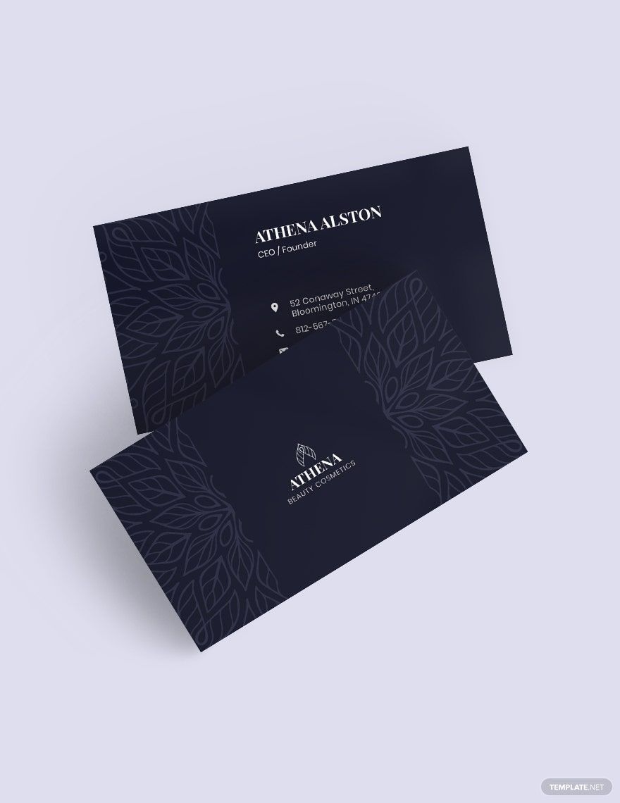 Luxurious business card Template in Word, Google Docs, Illustrator, PSD, Apple Pages, Publisher