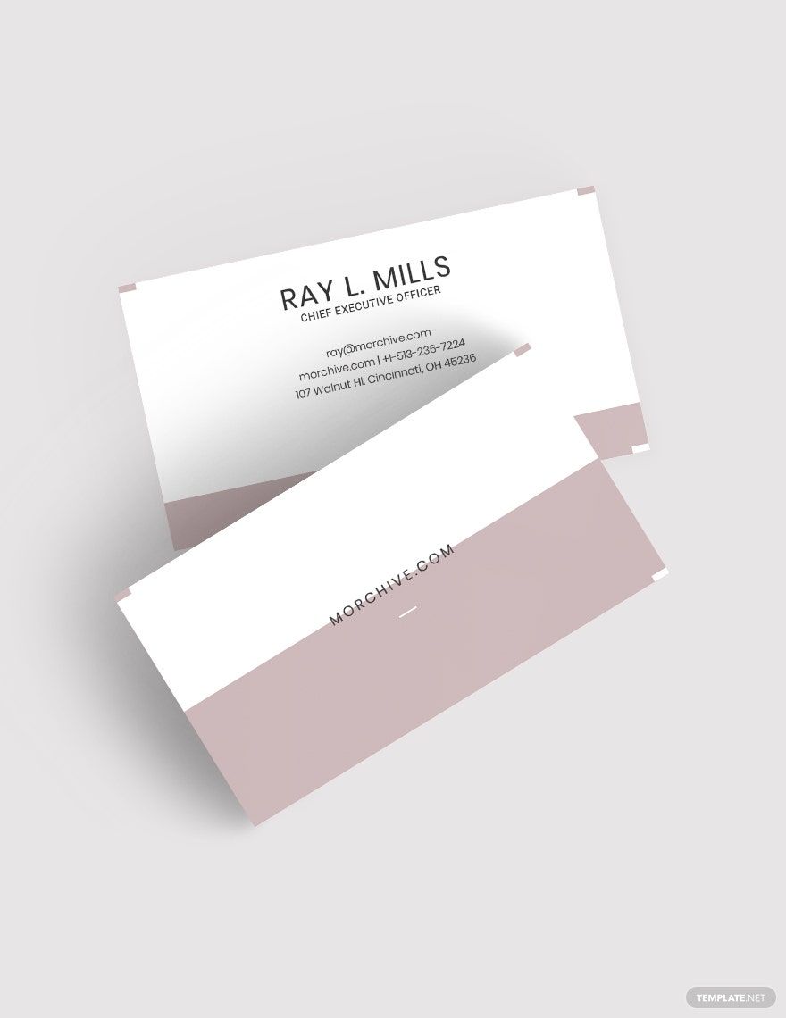 Material Design Business Card Template