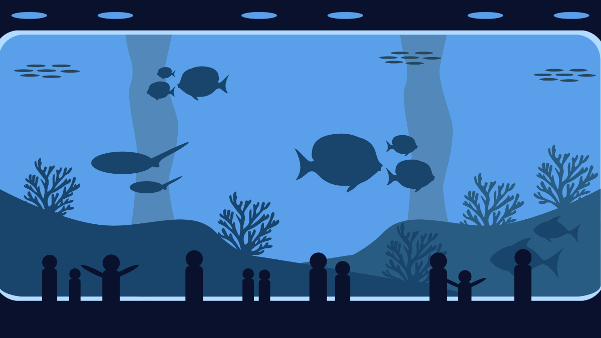 Free Ocean Aquarium Background Template