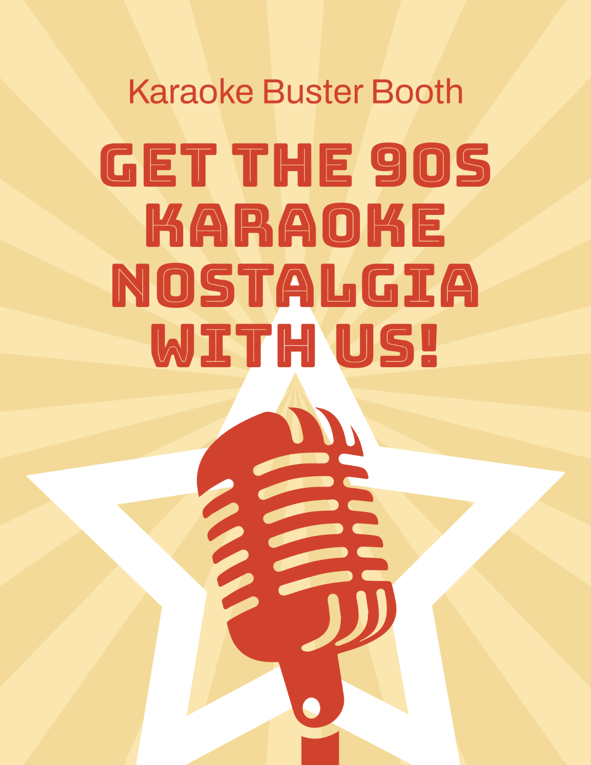Free Vintage Karaoke Flyer Template