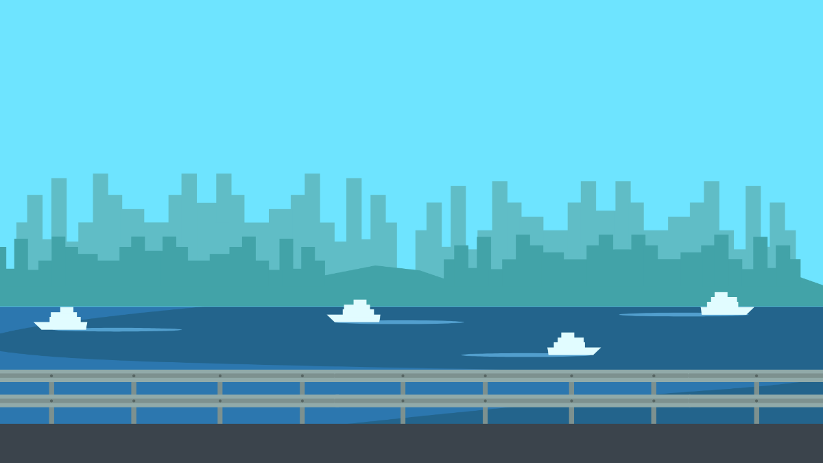 Ocean City Background Template