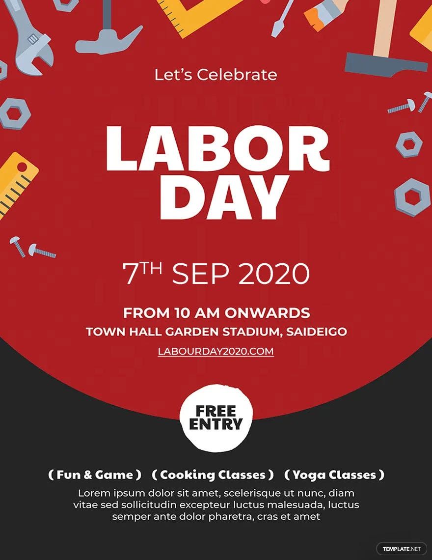 Labor Day Poster Template