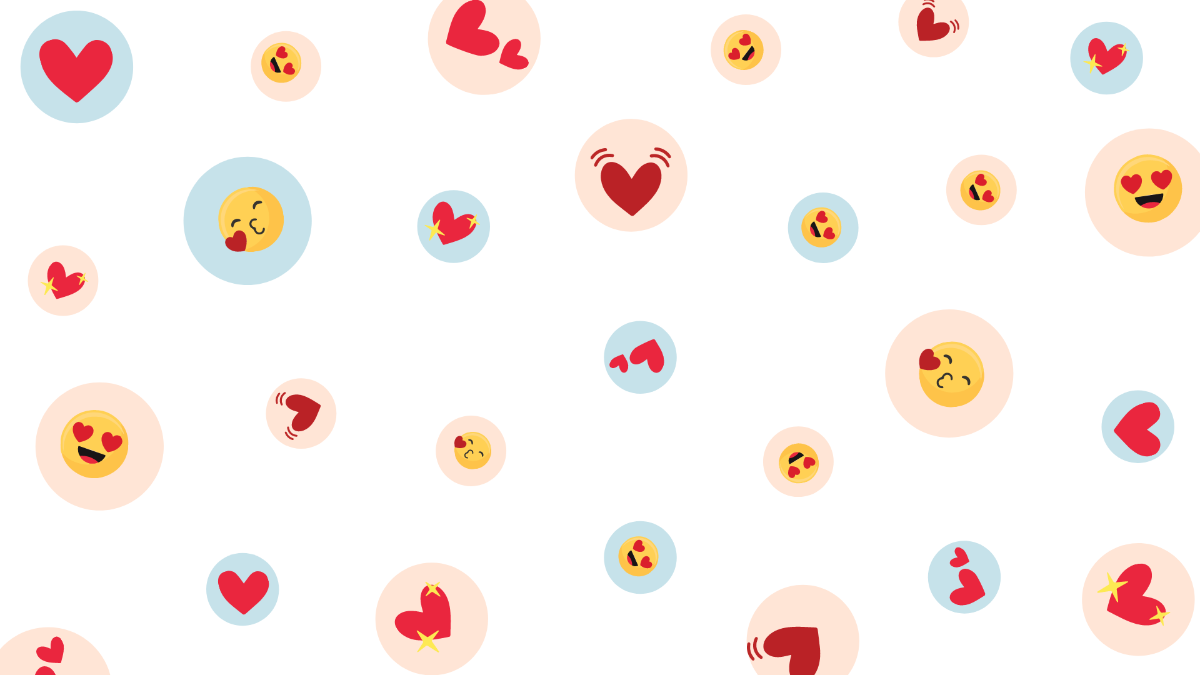 Heart Emoji Transparent Background Template