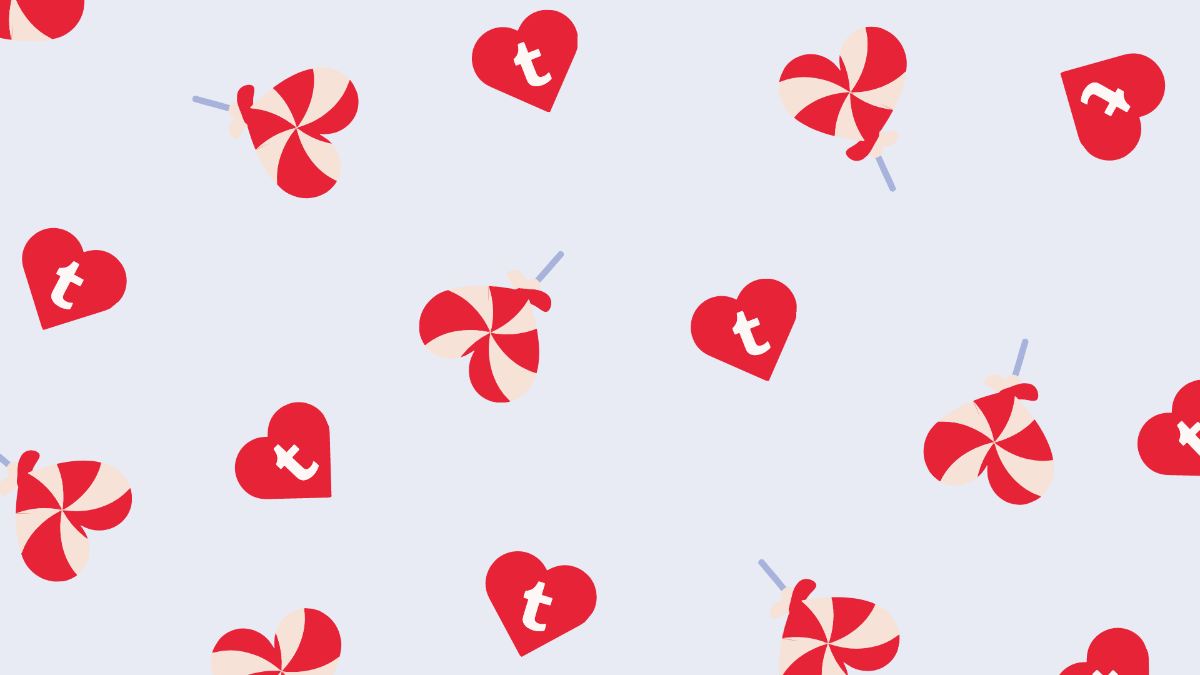 Tumblr Candy Heart Background Template