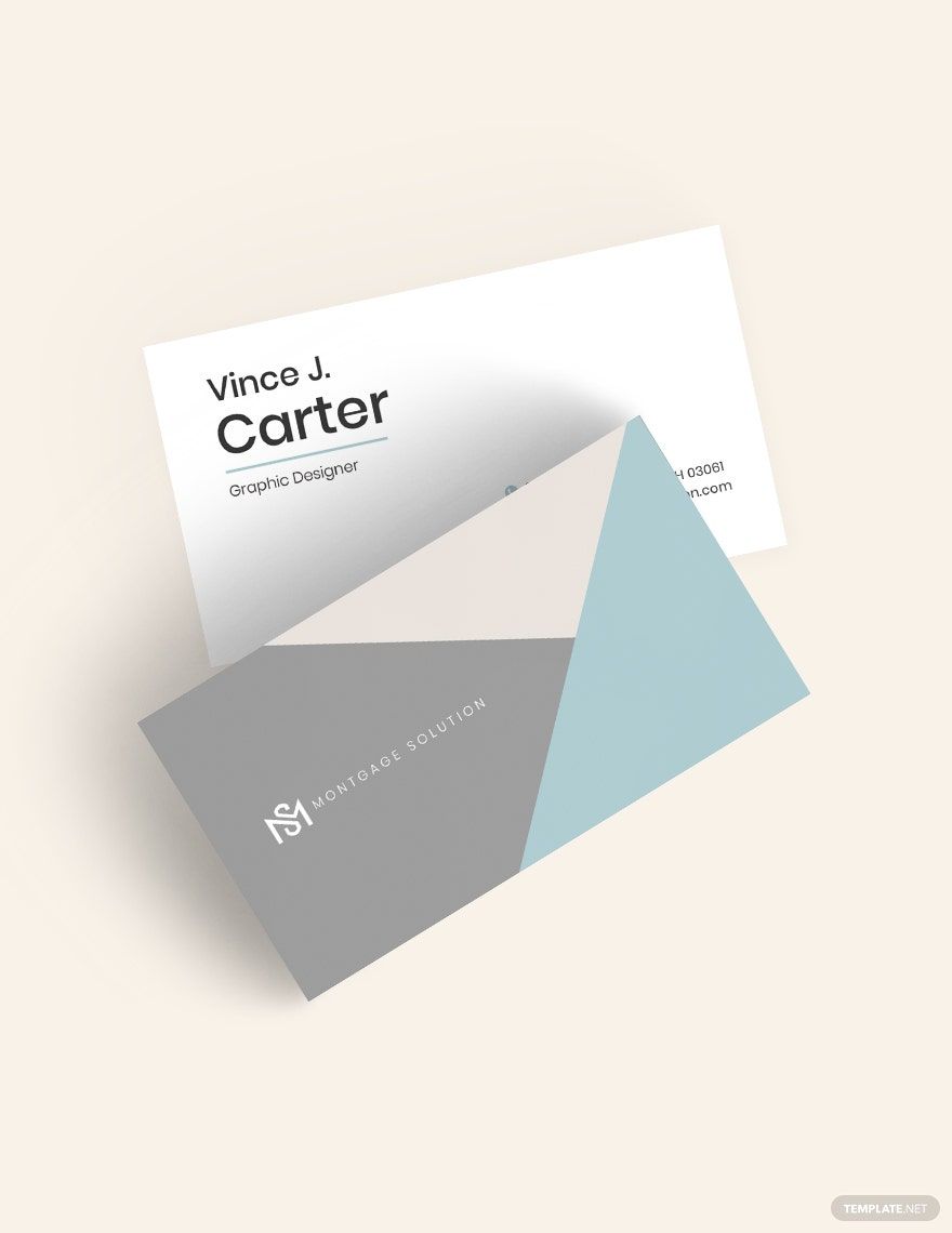 Free Modern Triangle Business Card Template
