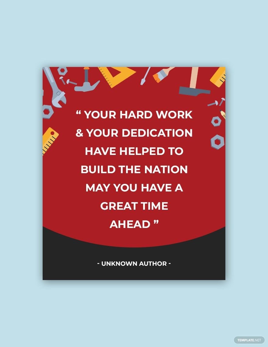 Free Labor Day Quote Template