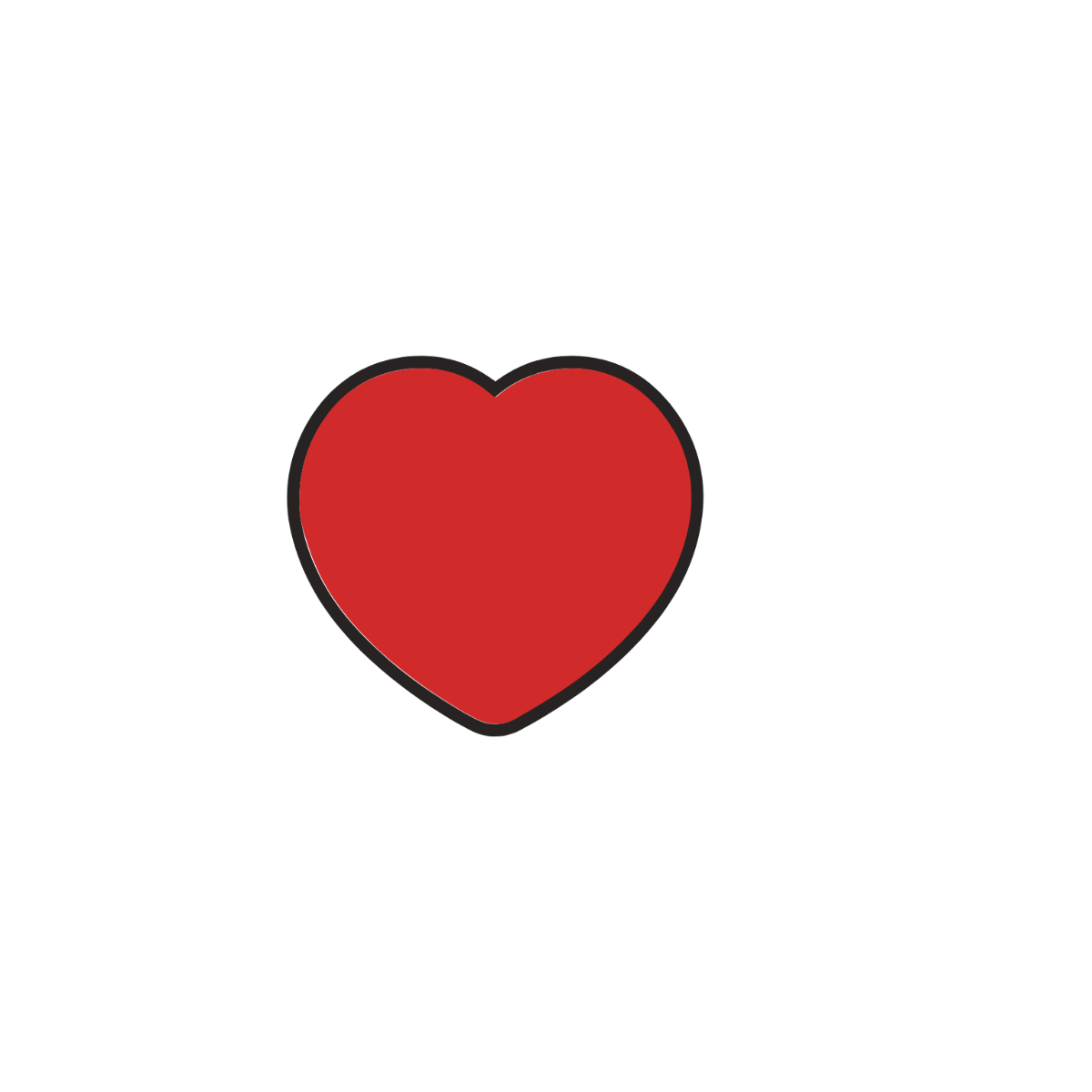 Small Red Heart Clipart Template