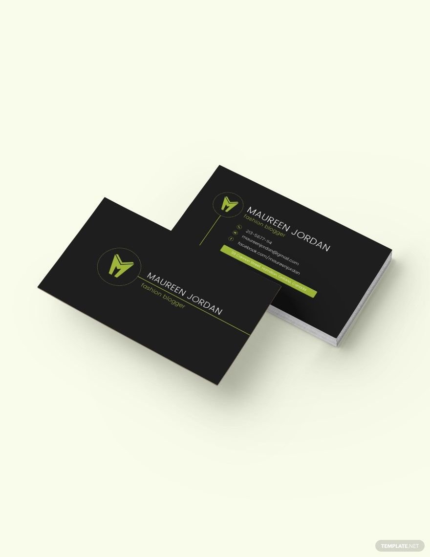 Simple Personal Business Card Template