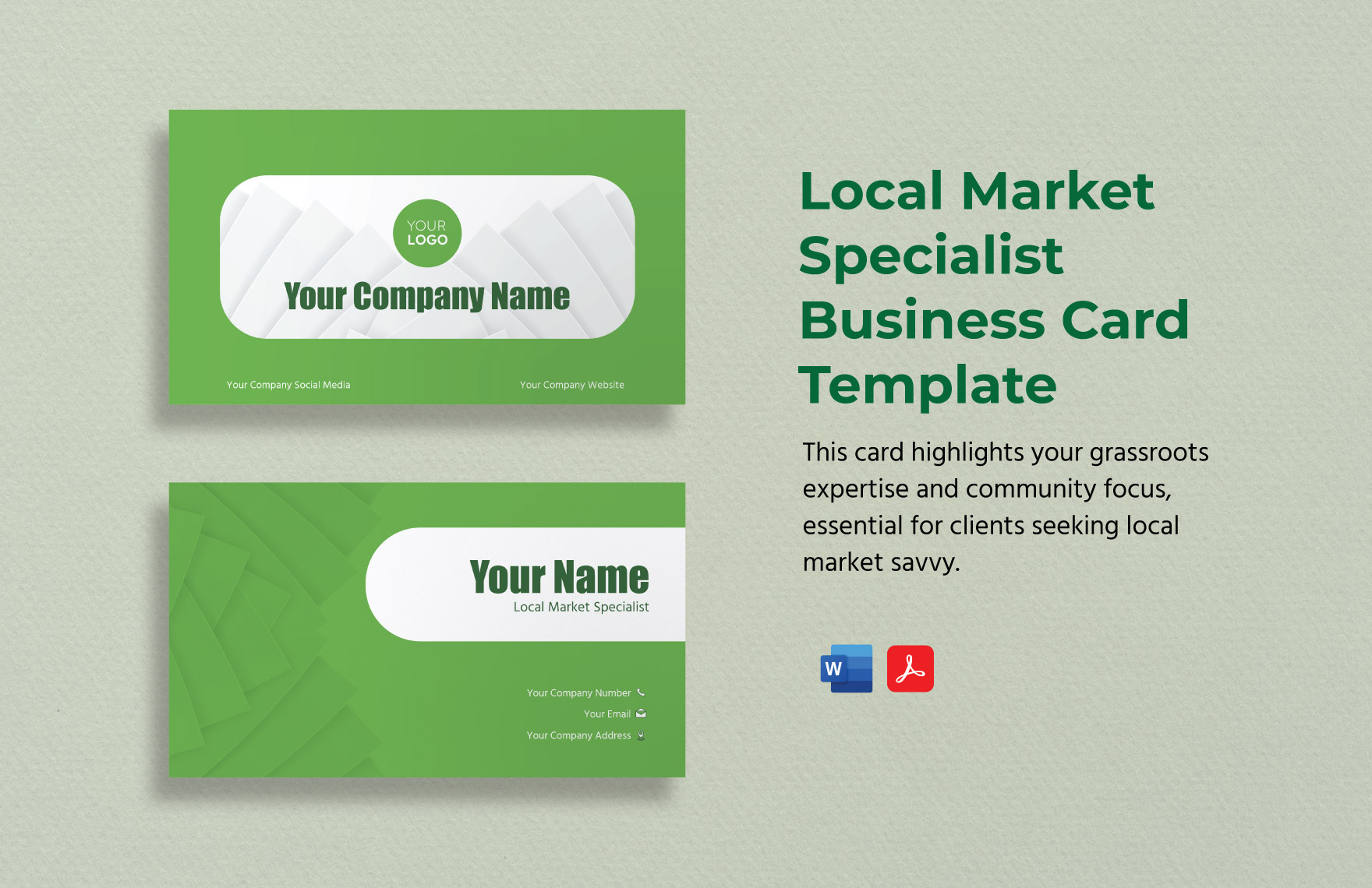 Branding & Identity Specialist Business Card Template - Download In 