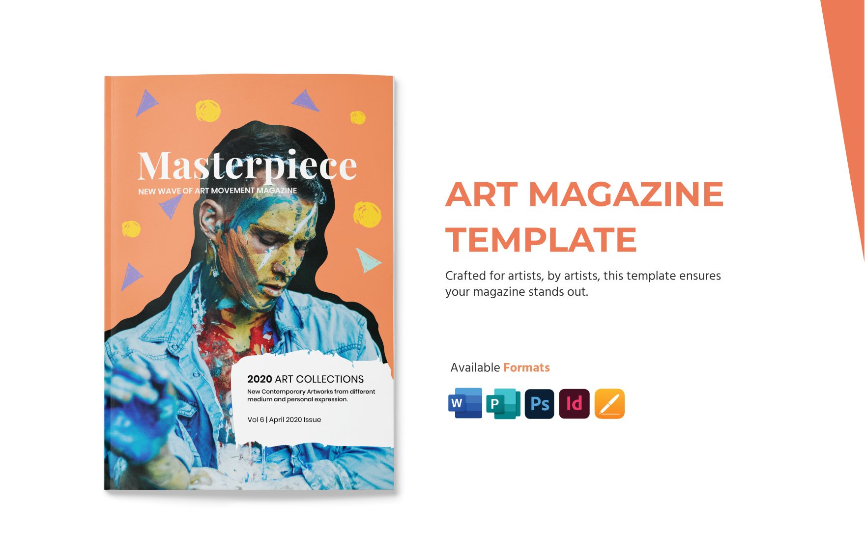 Art Magazine Template in Word, PSD, Apple Pages, Publisher, InDesign