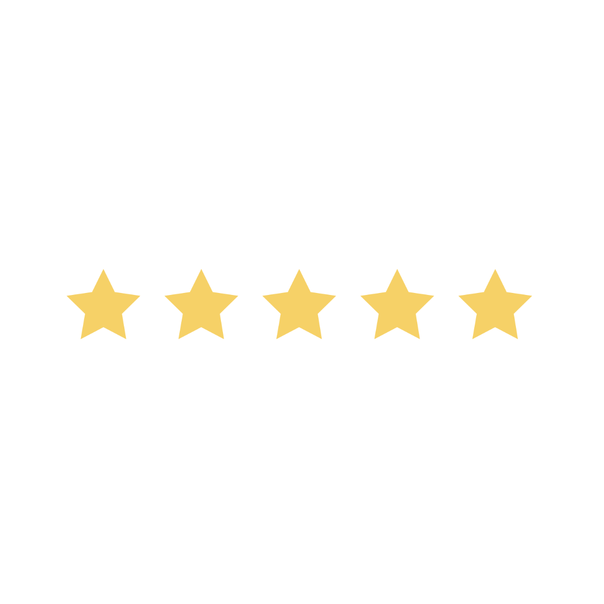5 Stars Clipart Template