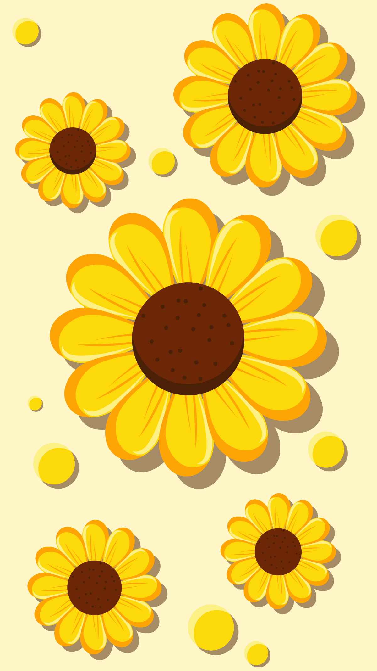 Free Sunflower Iphone Background Template