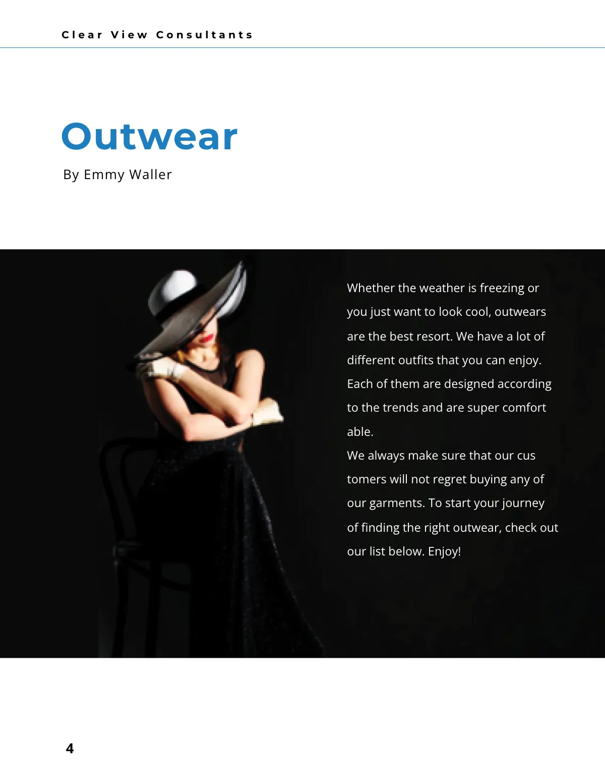 Free Garment Catalog Template to Edit Online