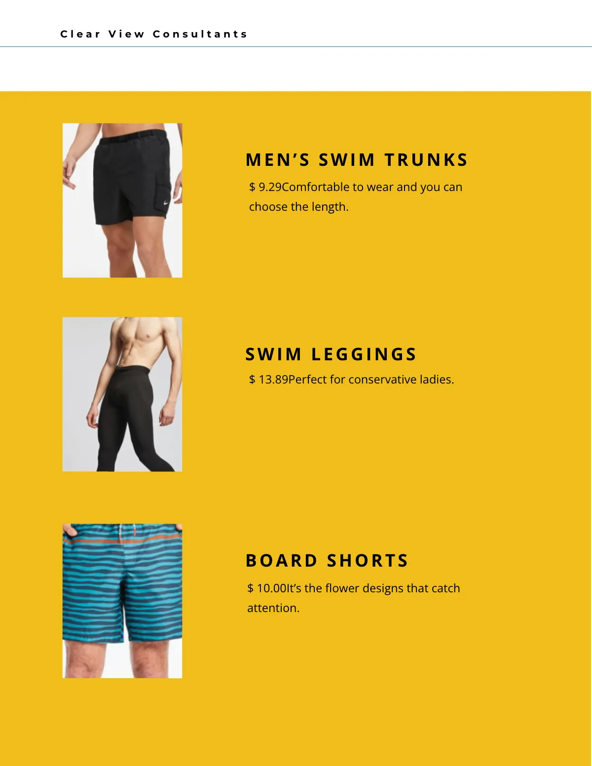 Free Garment Catalog Template to Edit Online