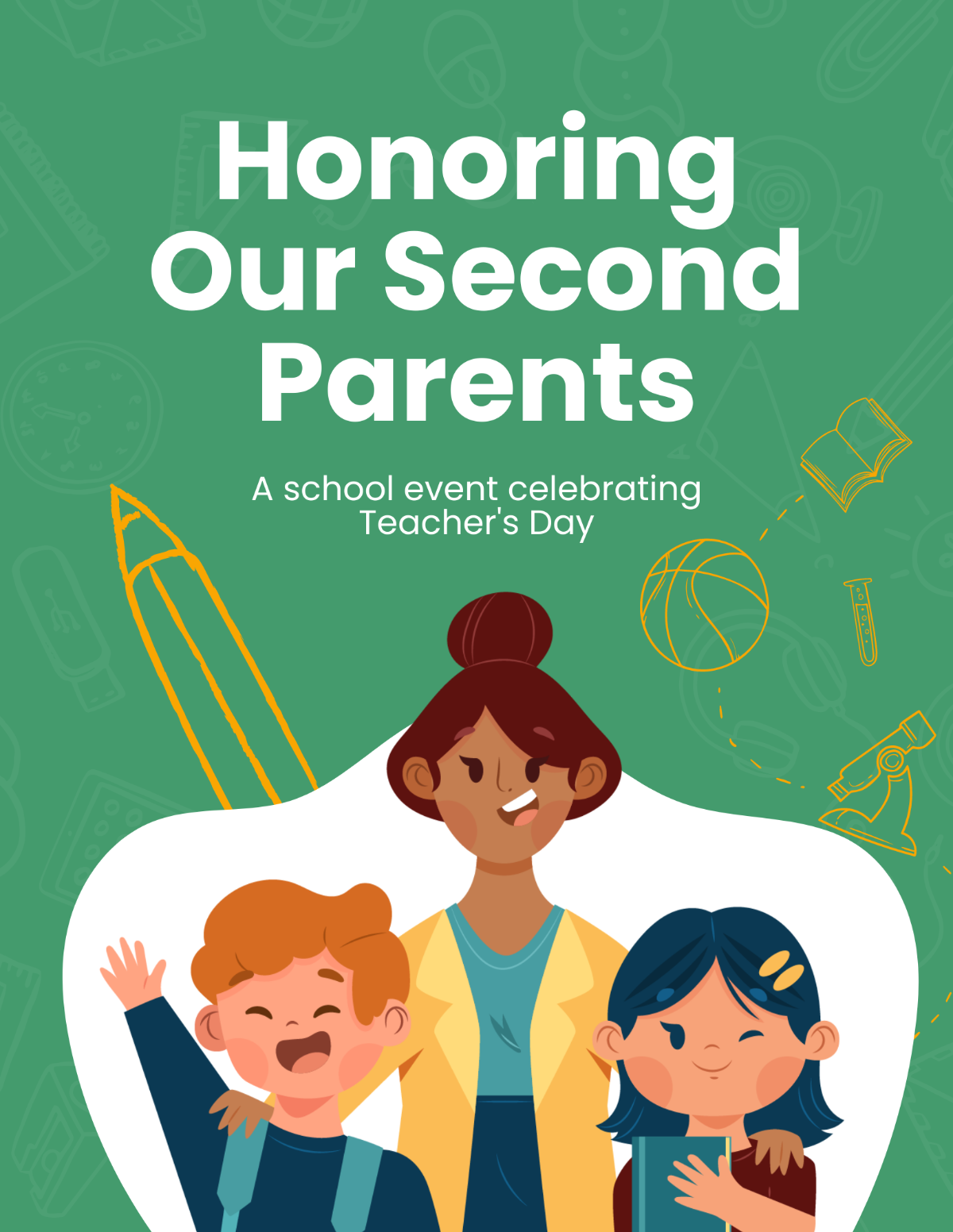 Teacher's Day Event Flyer Template