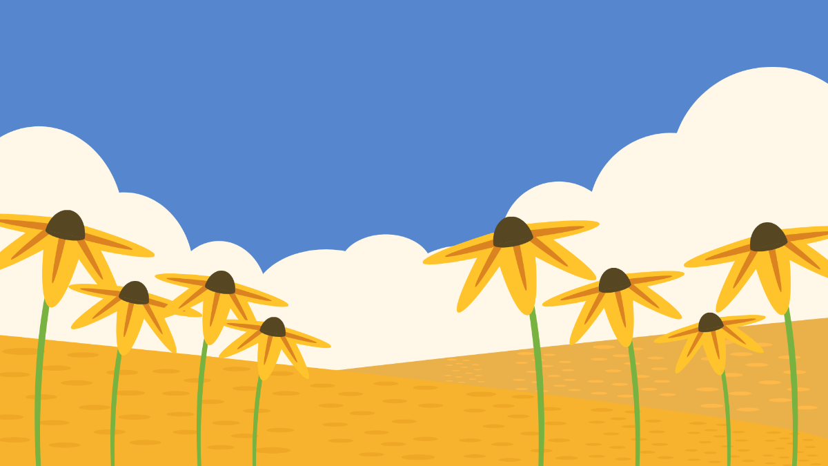 Free Sunflower Desktop Background Template
