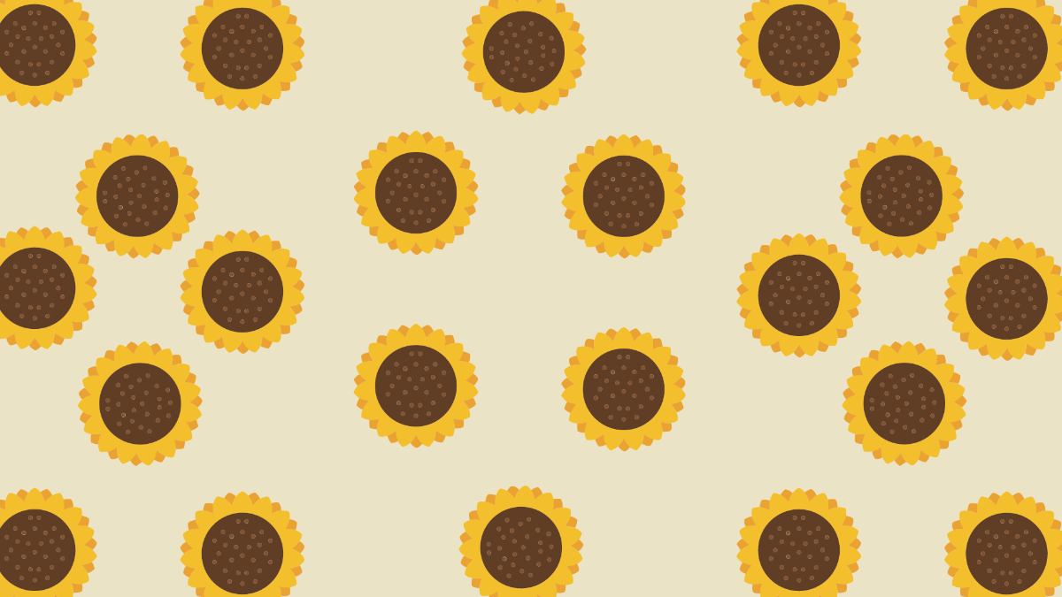 Sunflower Pattern Background Template