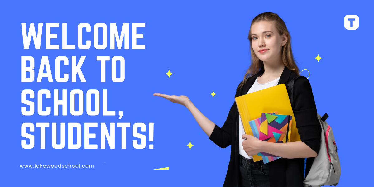 Free Welcome Back To School Banner Template to Edit Online