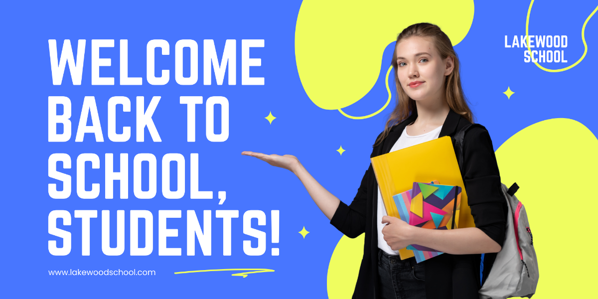 Welcome Back To School Banner Template