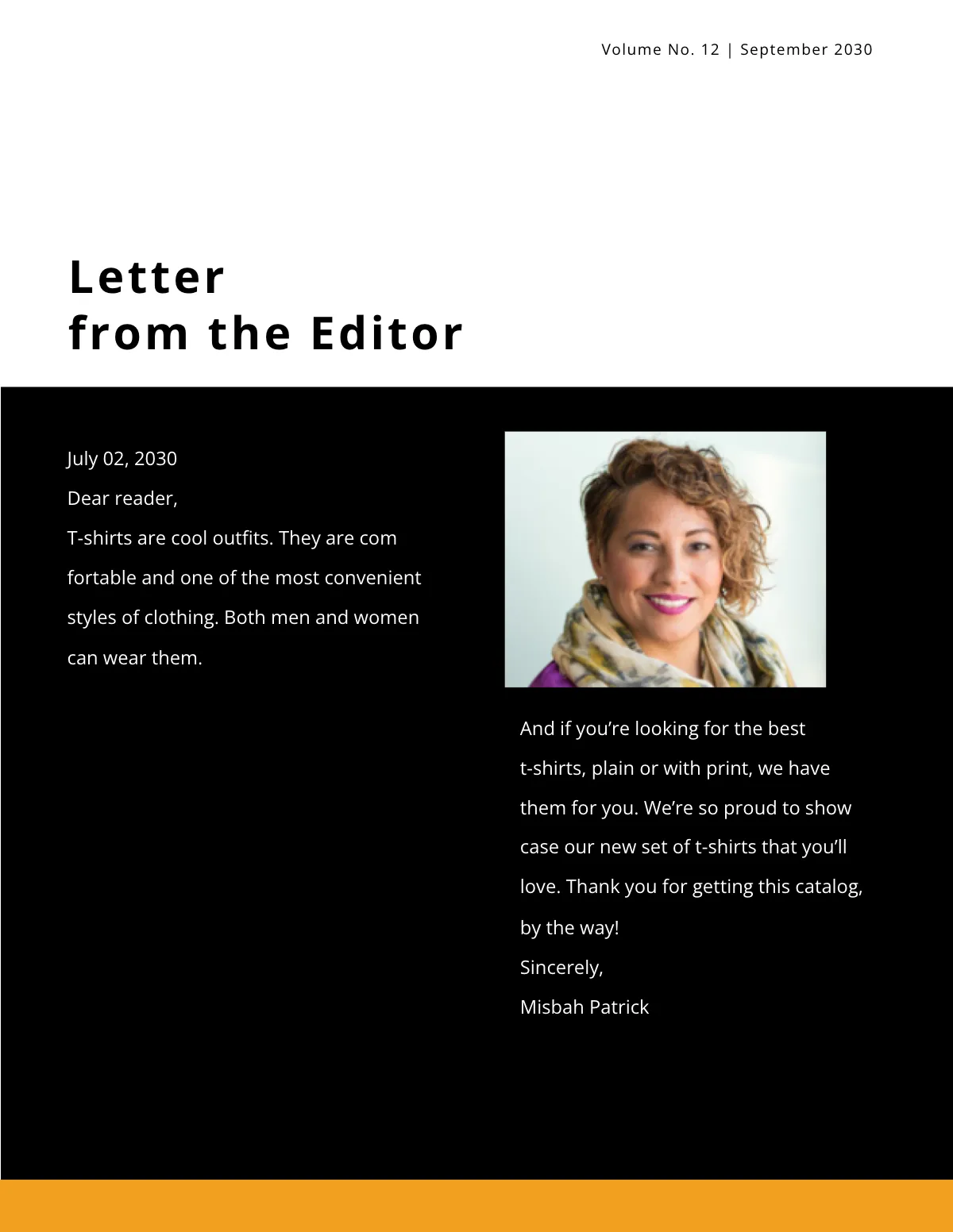 Free Blank T Shirt Catalog Template to Edit Online