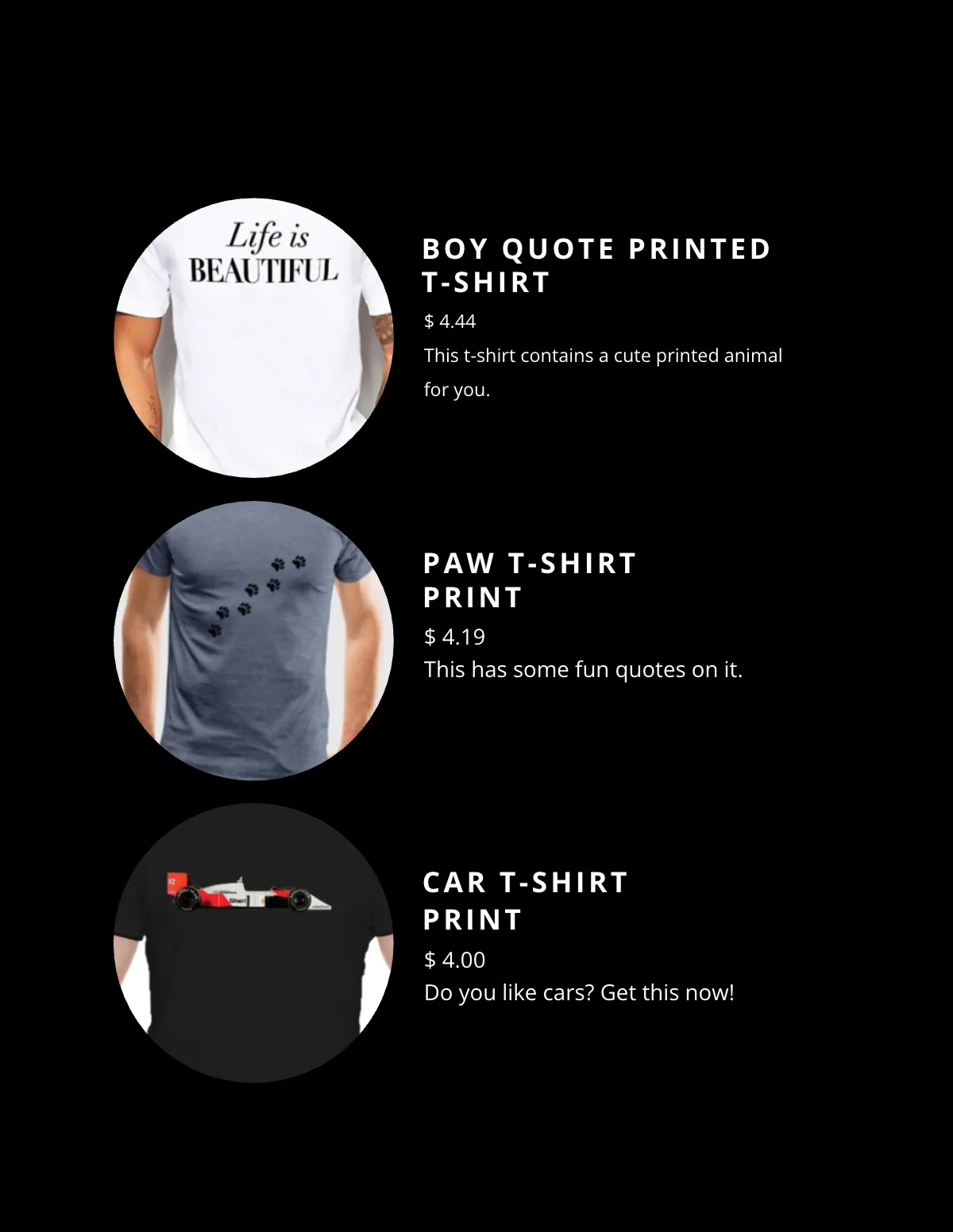Free Blank T Shirt Catalog Template to Edit Online