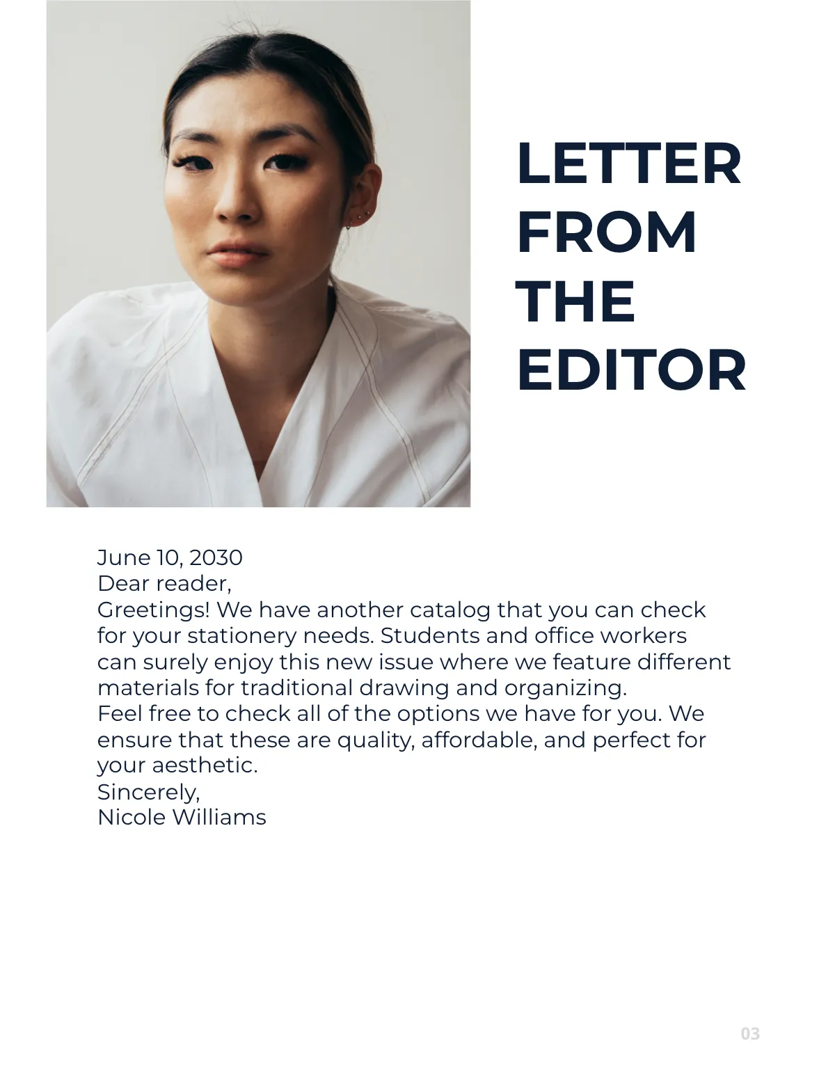 Free Stationery Products Catalog Template to Edit Online