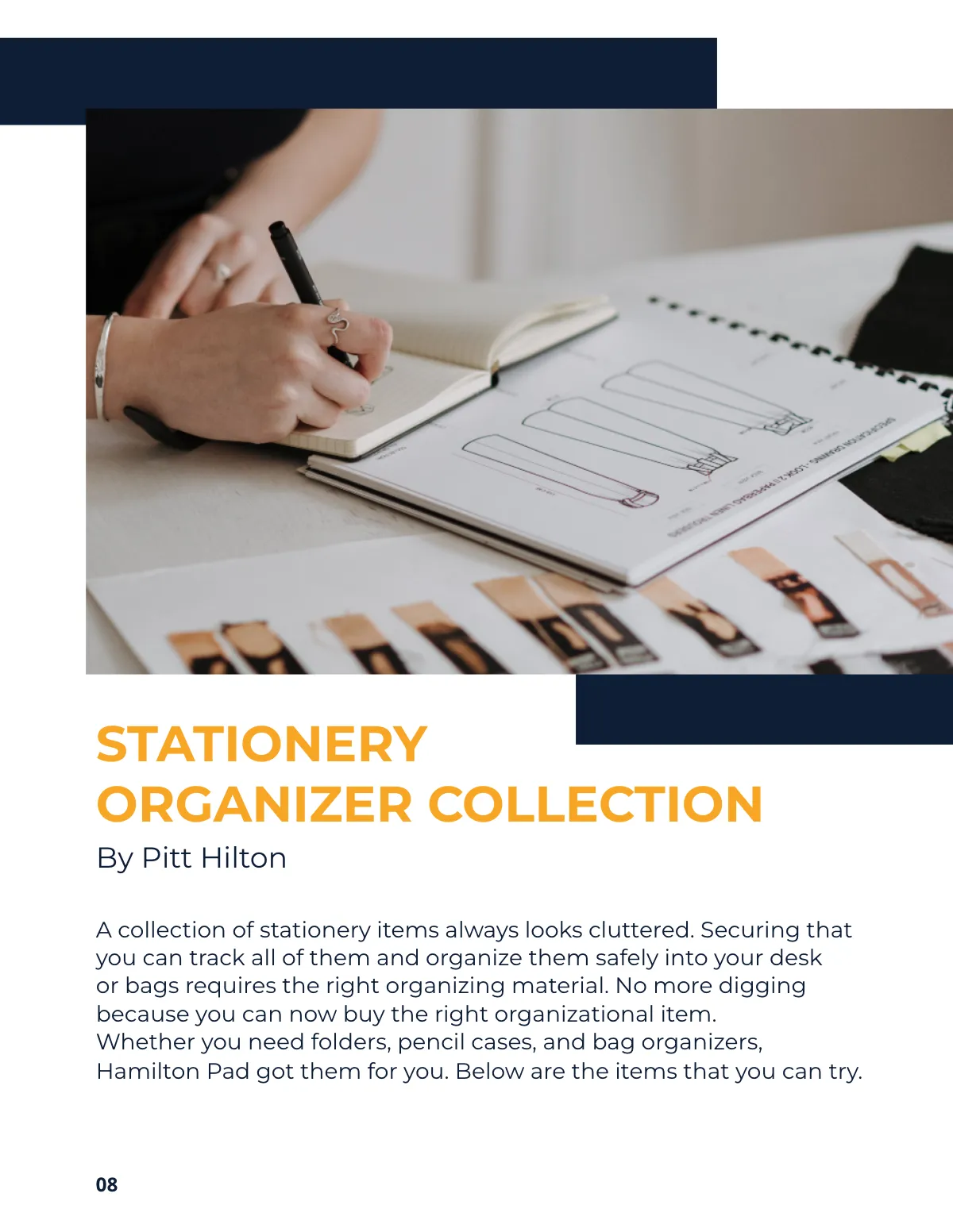 Free Stationery Products Catalog Template to Edit Online