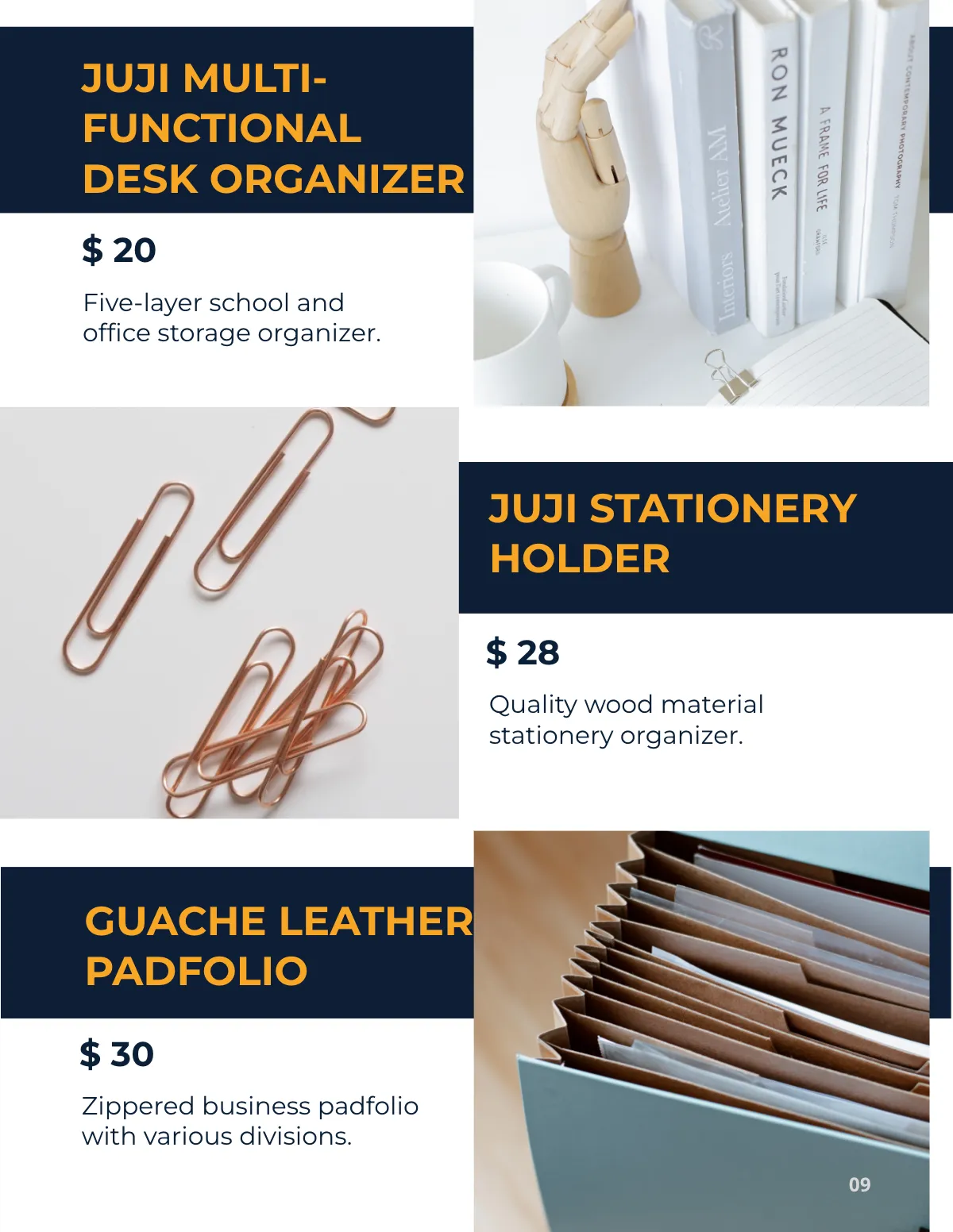 Free Stationery Products Catalog Template to Edit Online