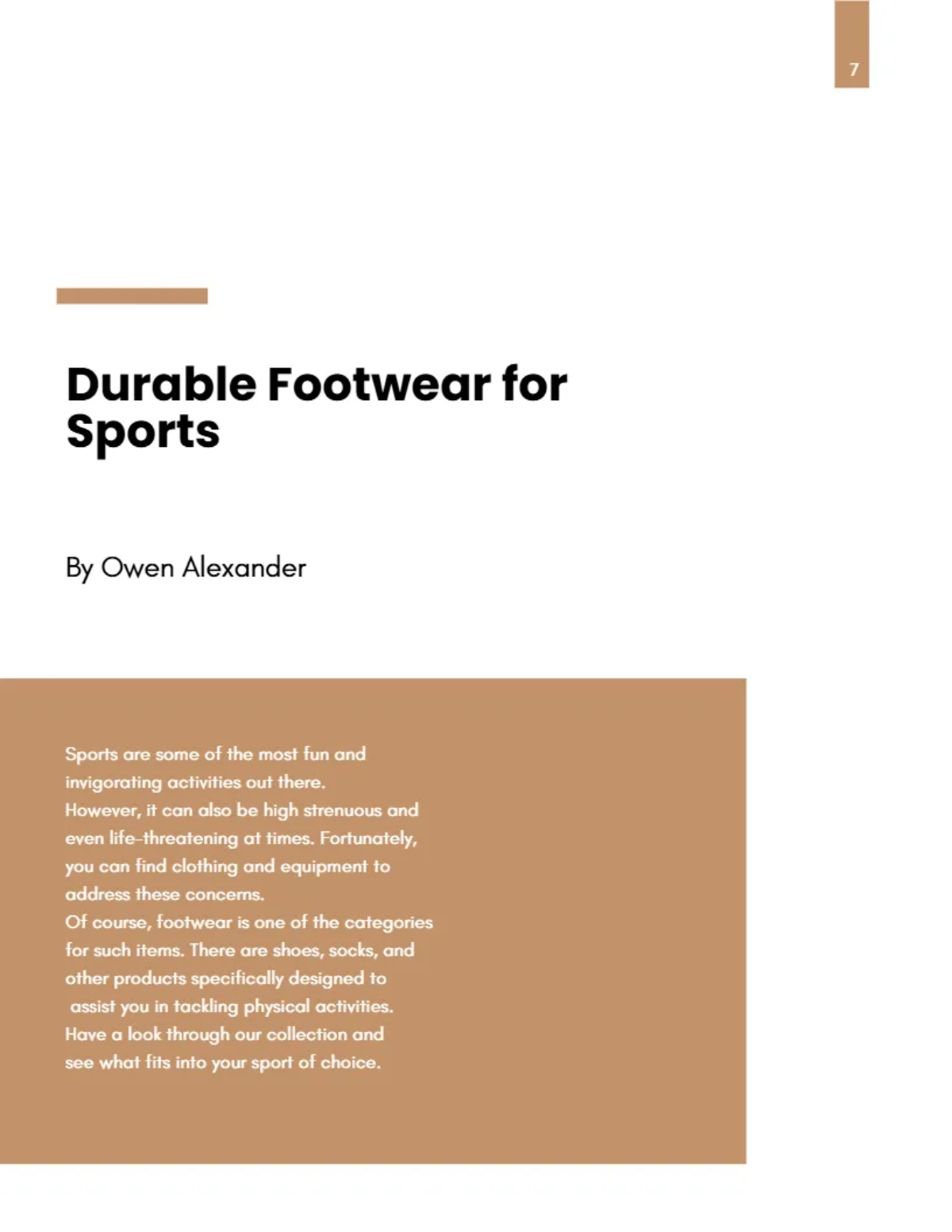 Free Safety Shoes Catalog Template to Edit Online