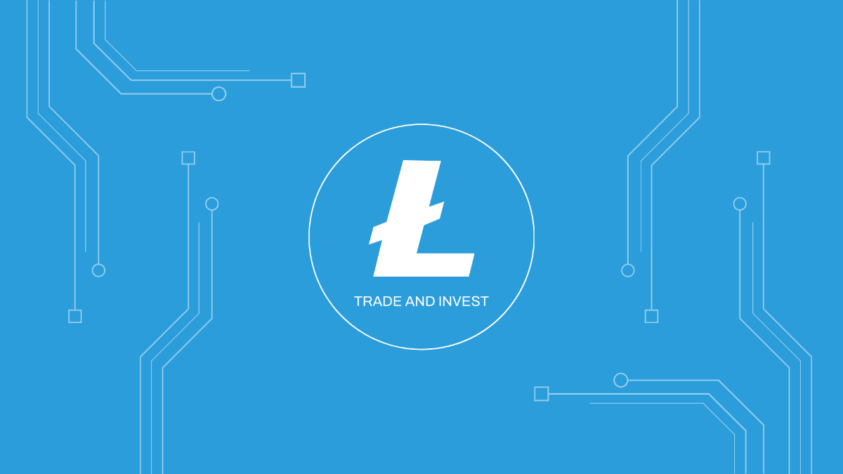 Litecoin Cryptocurrency Wallpaper Template