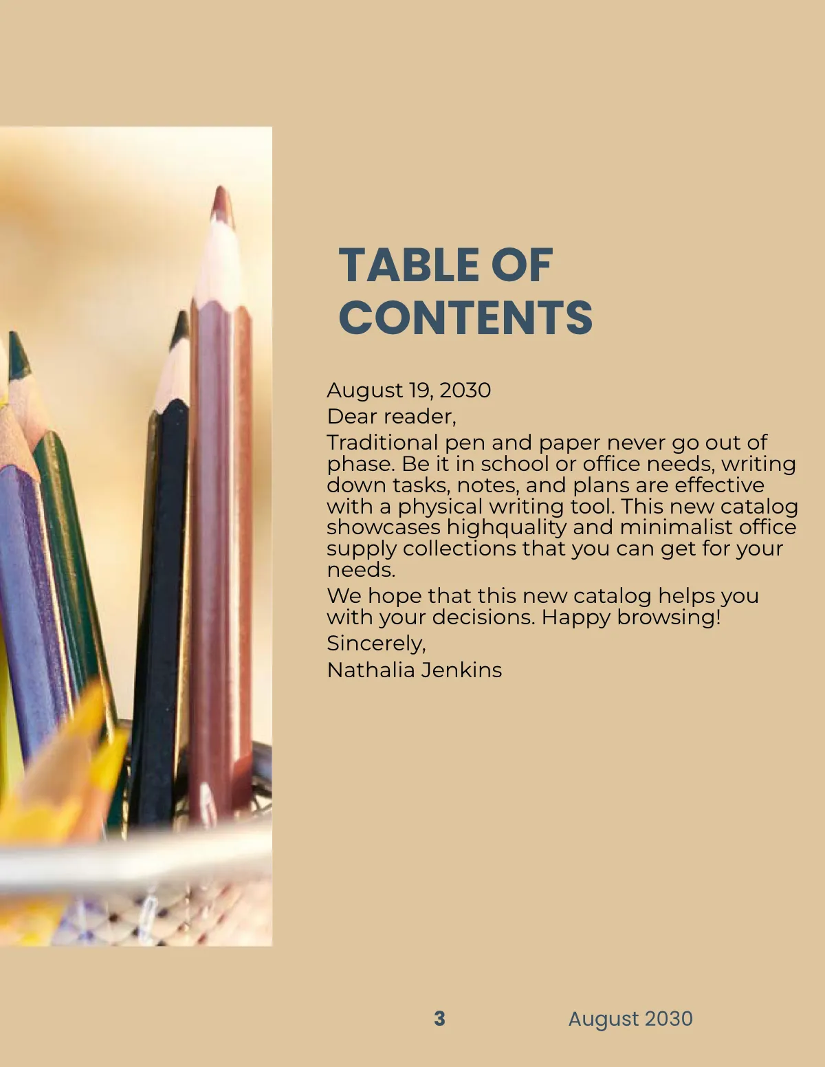 Free Office Supply Catalog Template to Edit Online