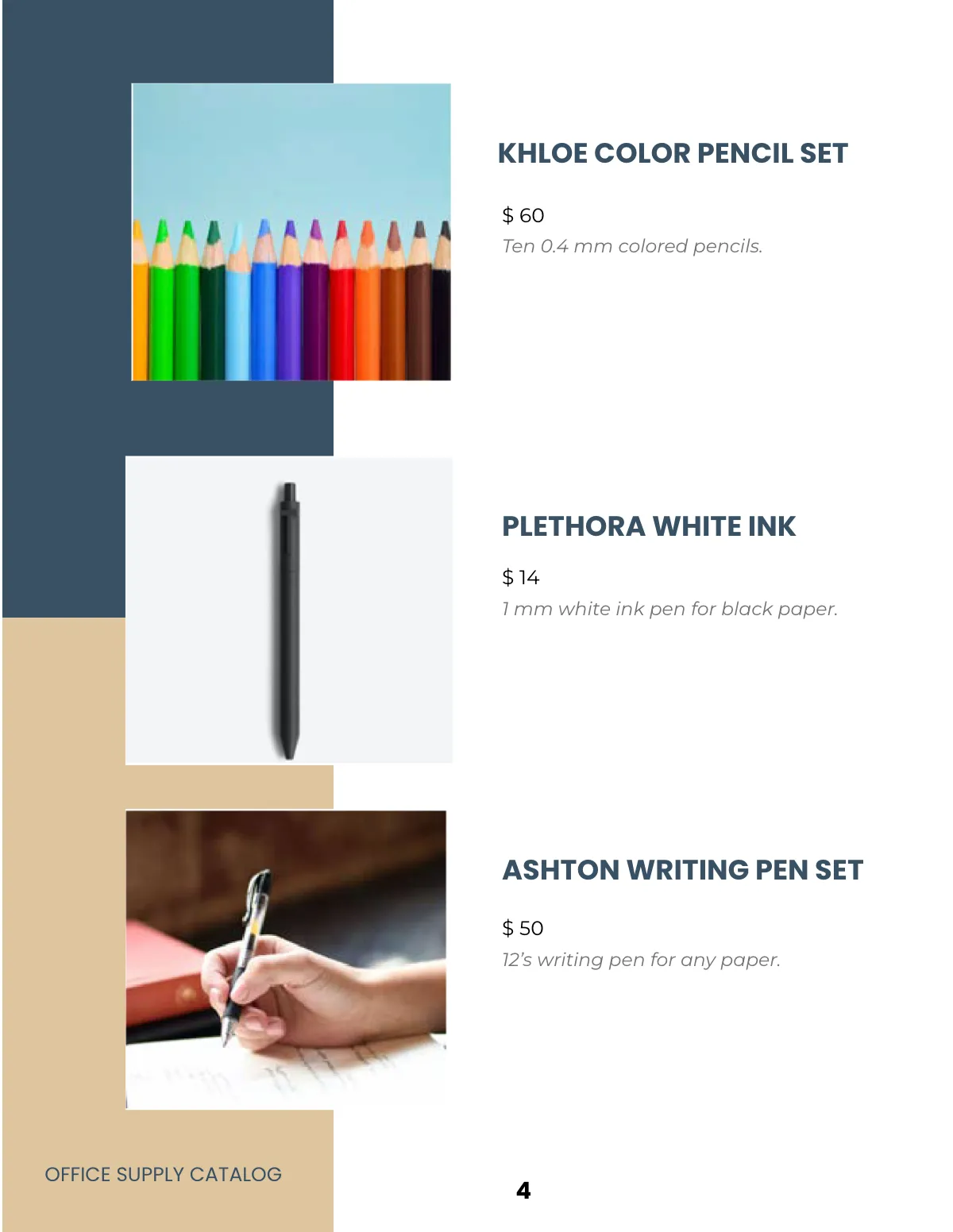 Free Office Supply Catalog Template to Edit Online