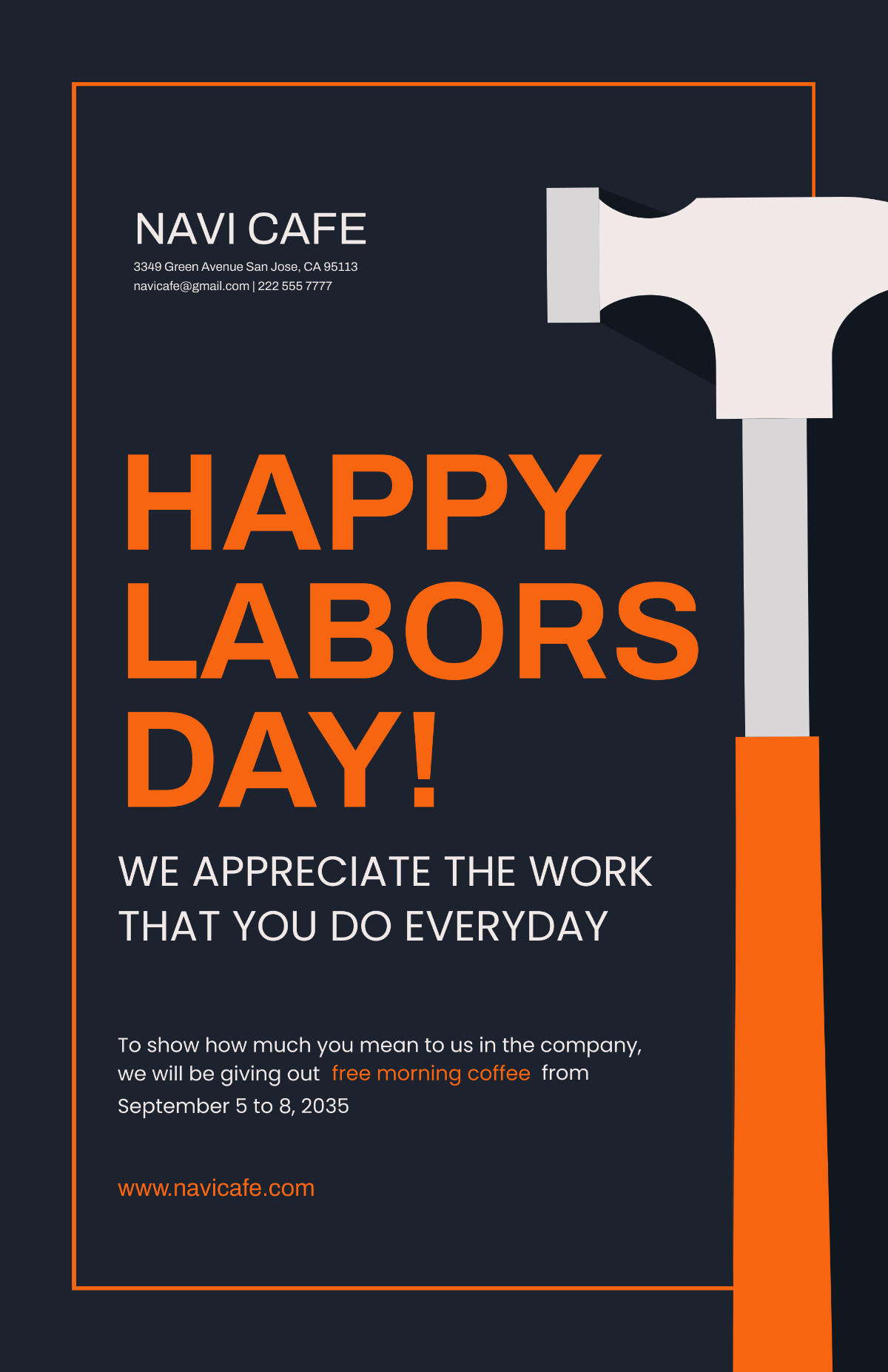 Creative Labor Day Poster Template