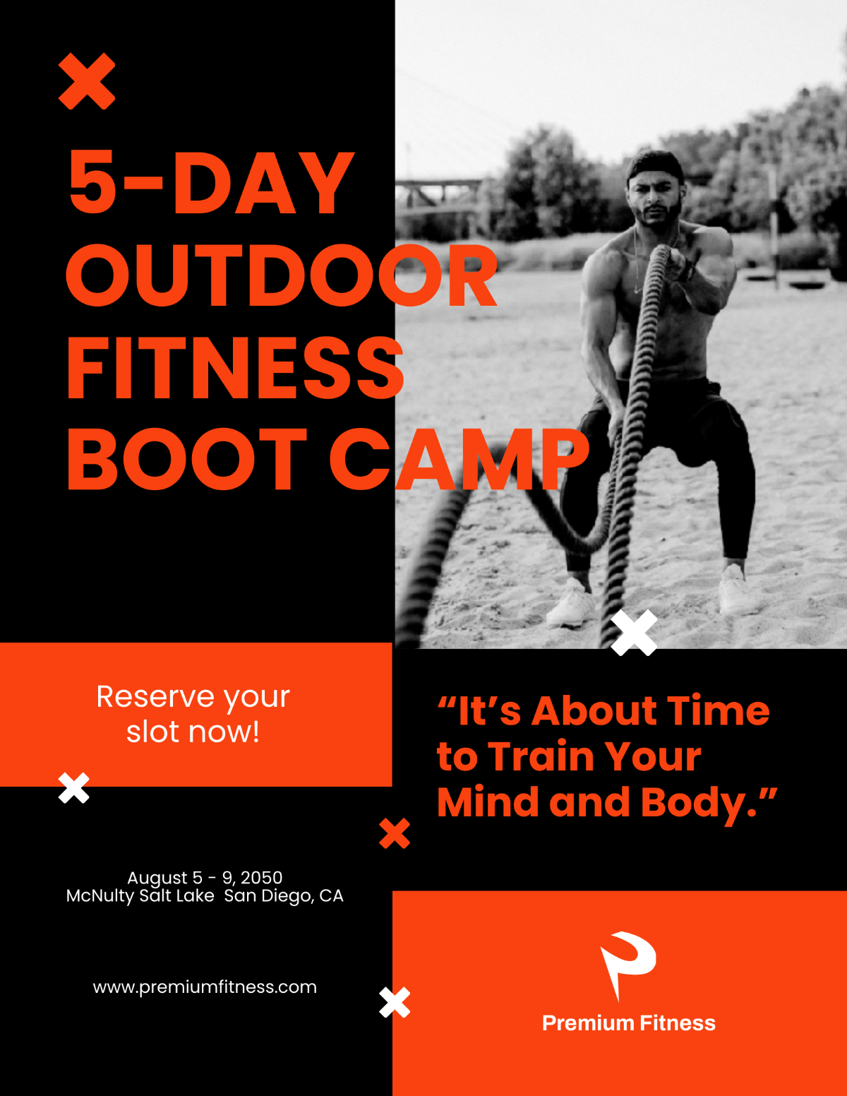 Free Fitness Boot Camp Flyer Template