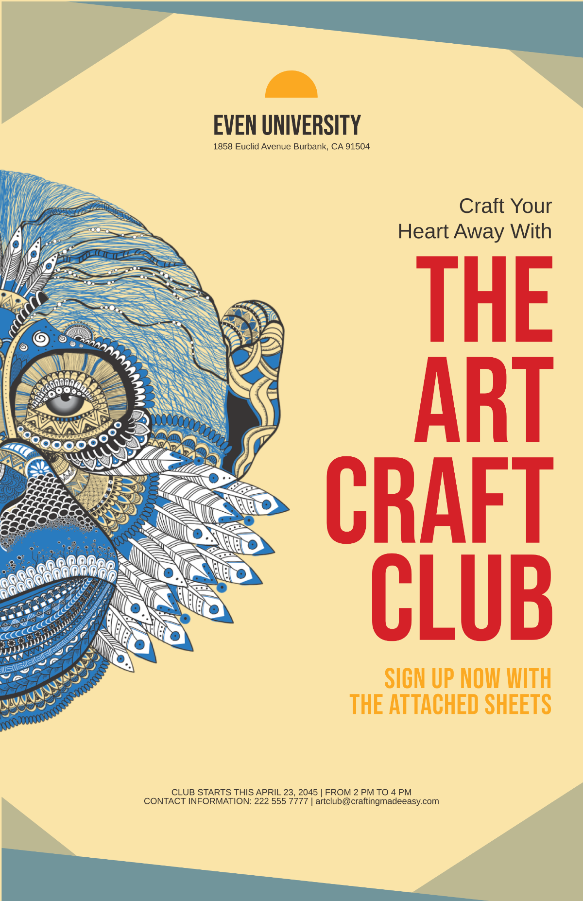 Free Club Poster Templates Editable And Printable