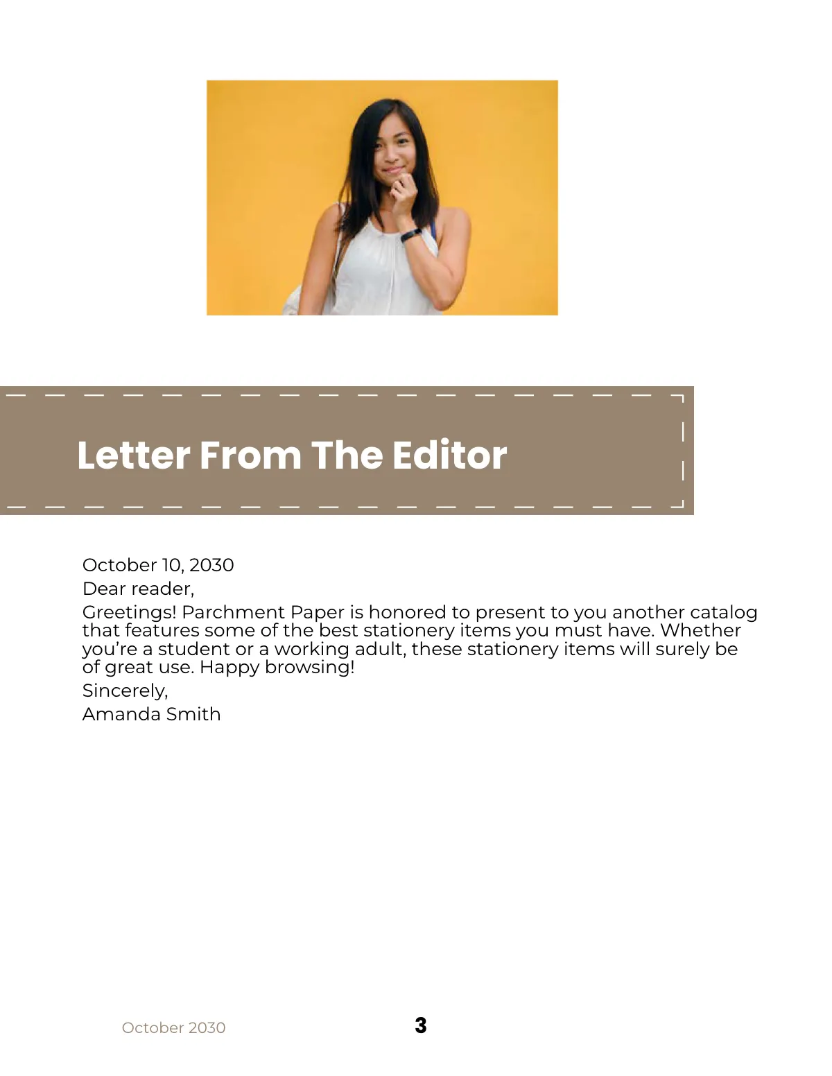 Free Sample Stationery Catalog Template to Edit Online