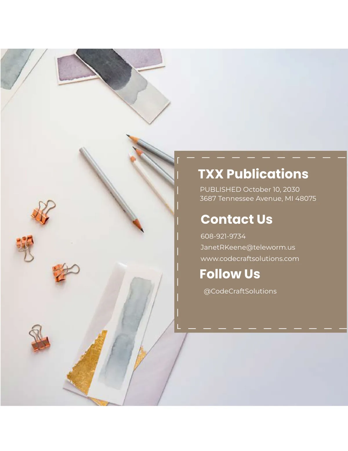 Free Sample Stationery Catalog Template to Edit Online