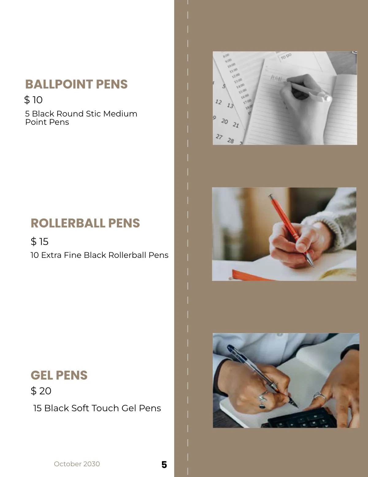 Free Sample Stationery Catalog Template to Edit Online