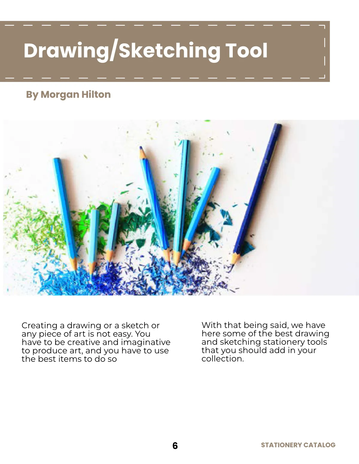 Free Sample Stationery Catalog Template to Edit Online