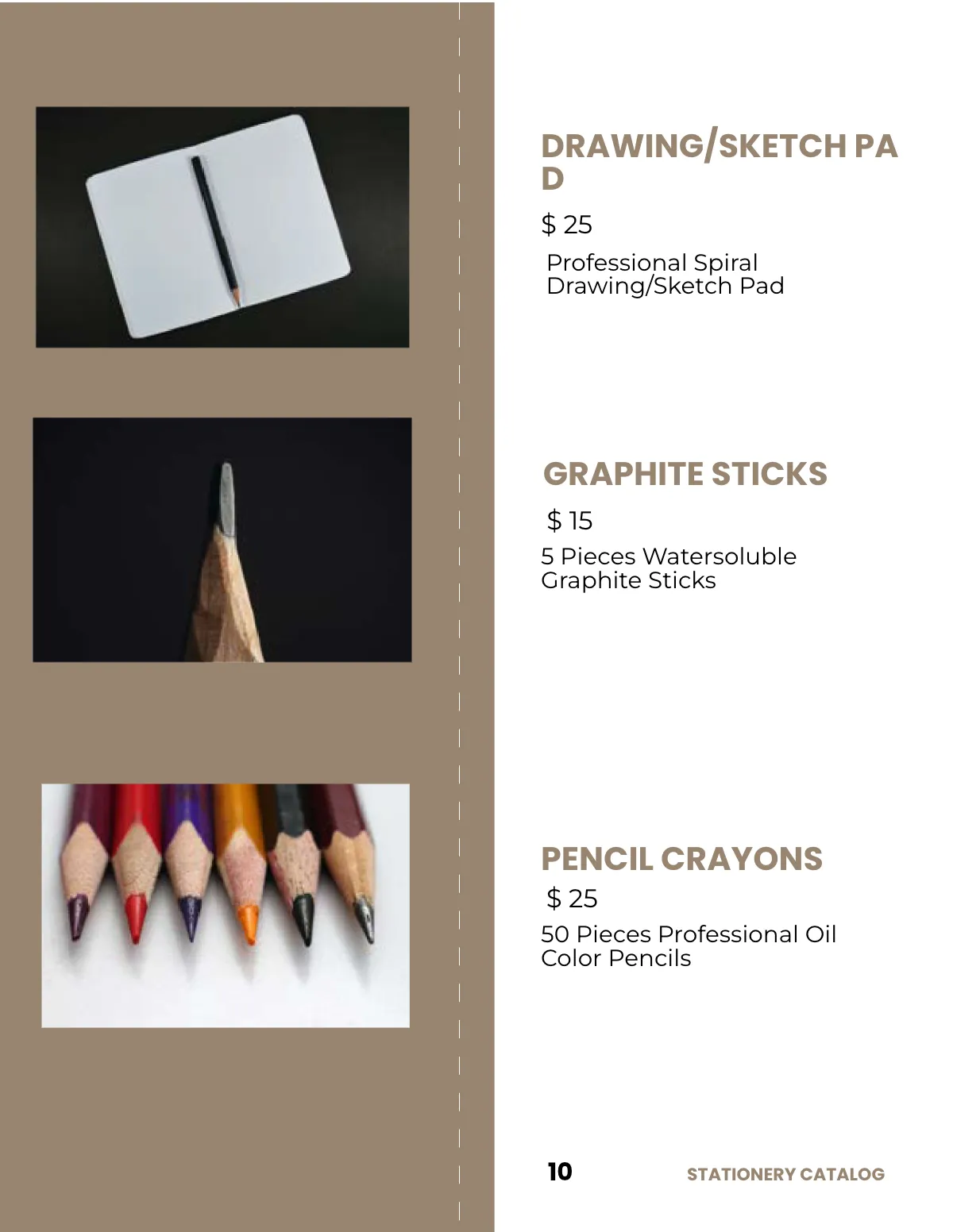 Free Sample Stationery Catalog Template to Edit Online