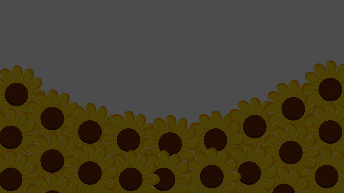 Dark Sunflower Background Template