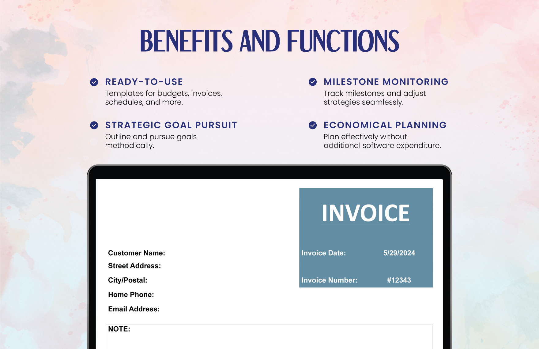 Basic Service Invoice Template