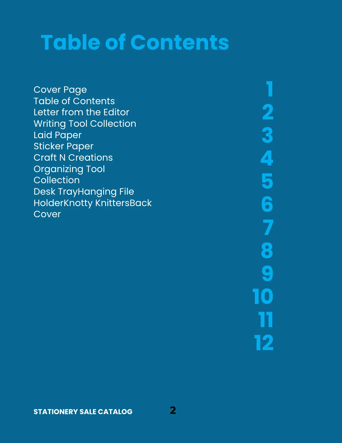 Free Stationery Sale Catalog Template to Edit Online