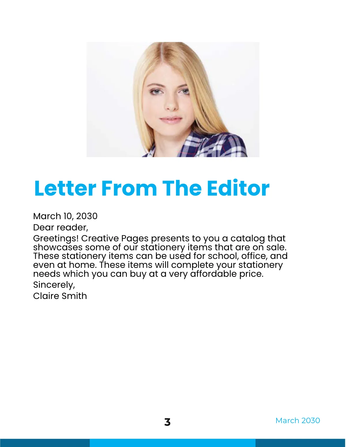 Free Stationery Sale Catalog Template to Edit Online