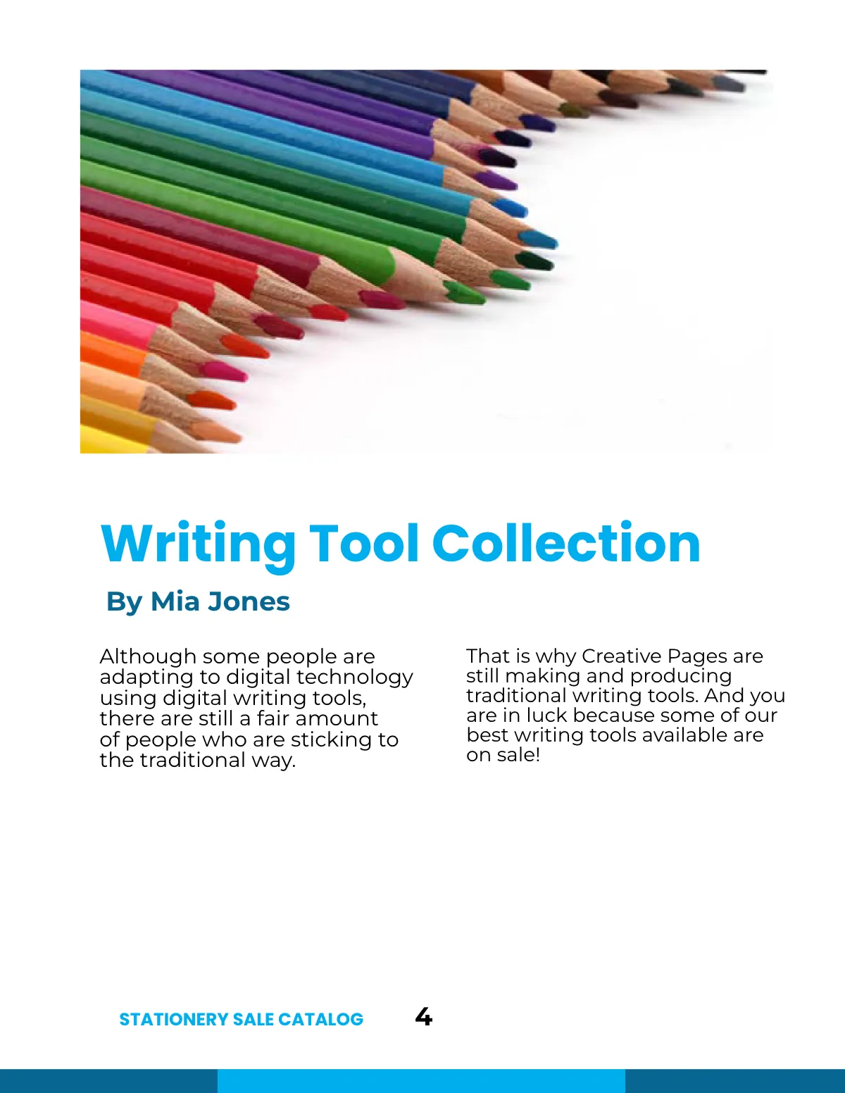 Free Stationery Sale Catalog Template to Edit Online