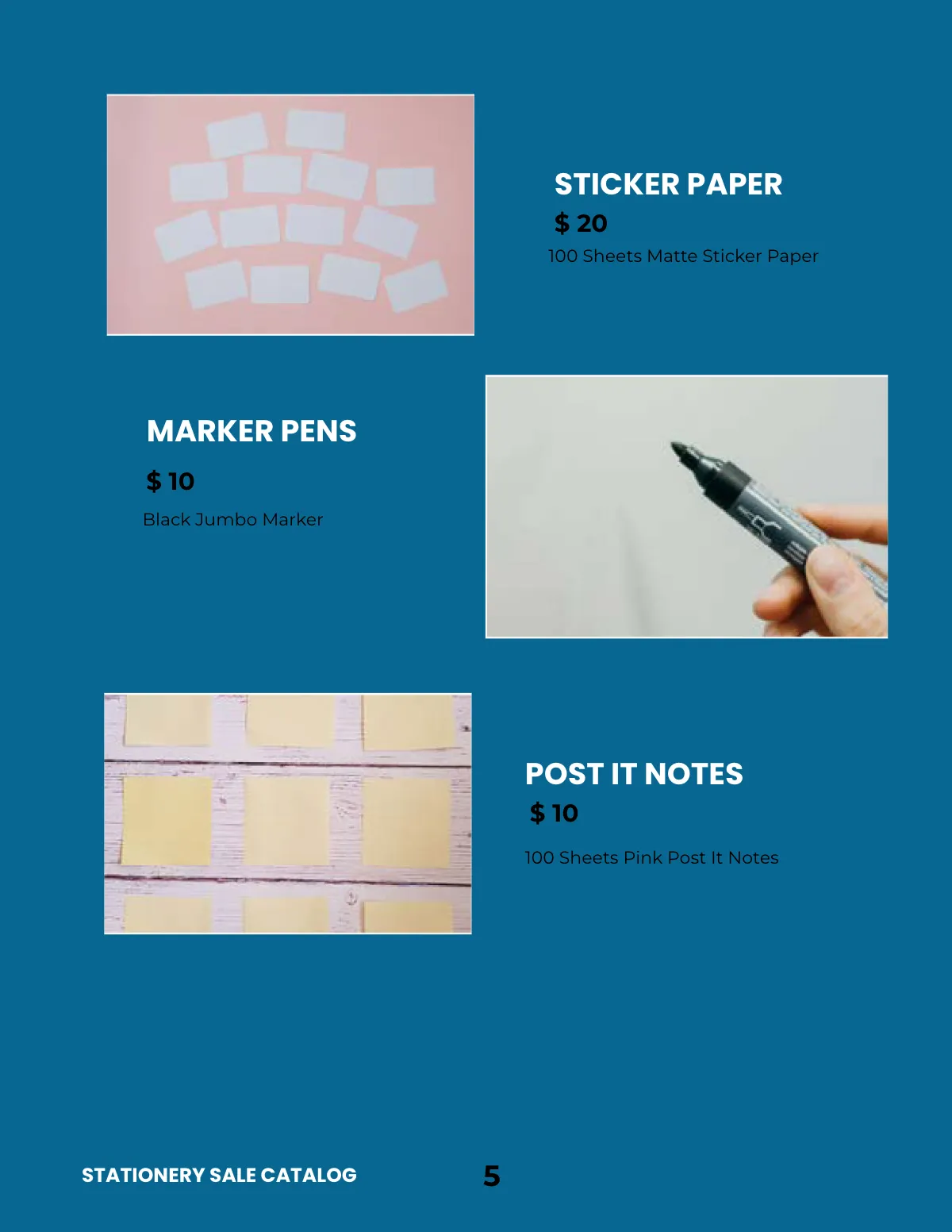 Free Stationery Sale Catalog Template to Edit Online