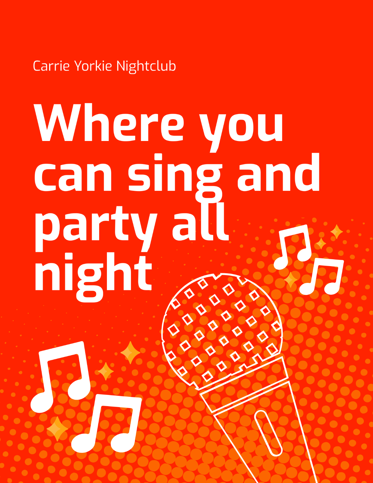 Karaoke Nightclub Flyer