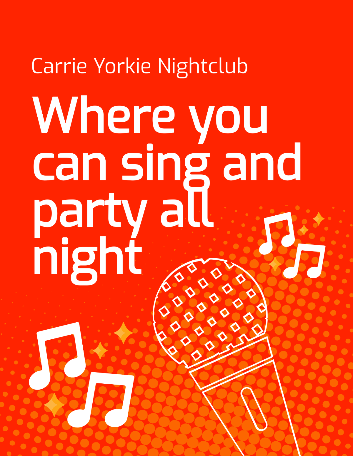 Karaoke Nightclub Flyer Template