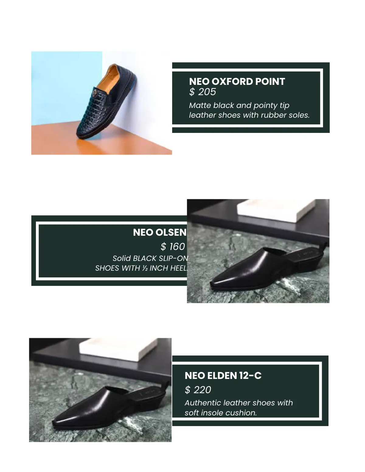 Free Shoes Sale Catalog Template to Edit Online